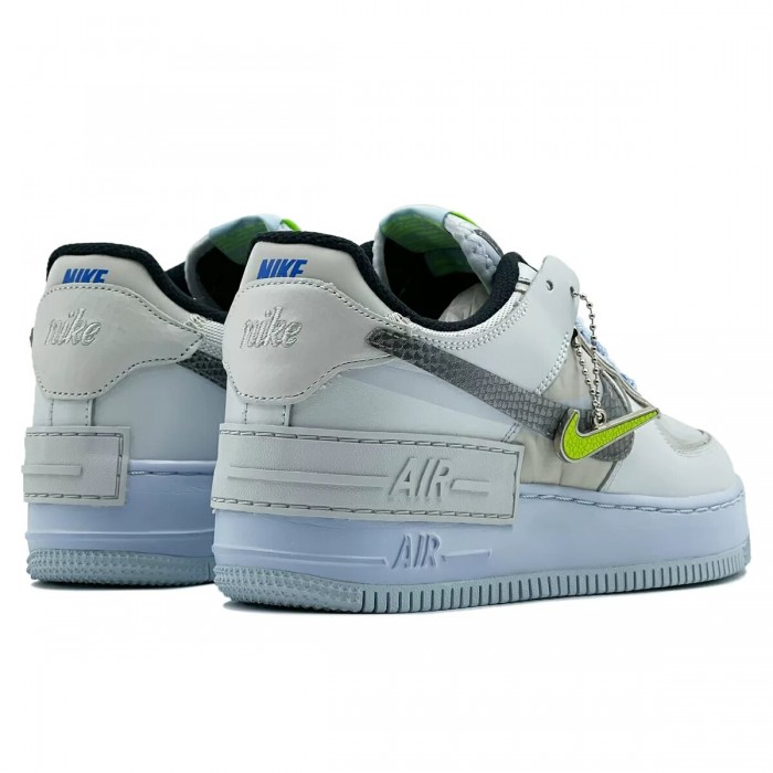 Nike Air Force 1 Shadow Pure Platinum Snakeskin Blue